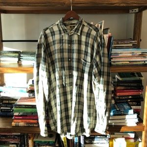 Joseph Abboud Plaid Men’s Button Down Top M EUC